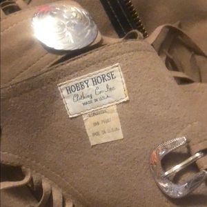 Hobby horse ultra suede tan show chaps large